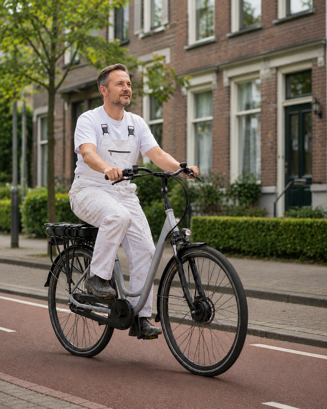 Schilder op e-bike